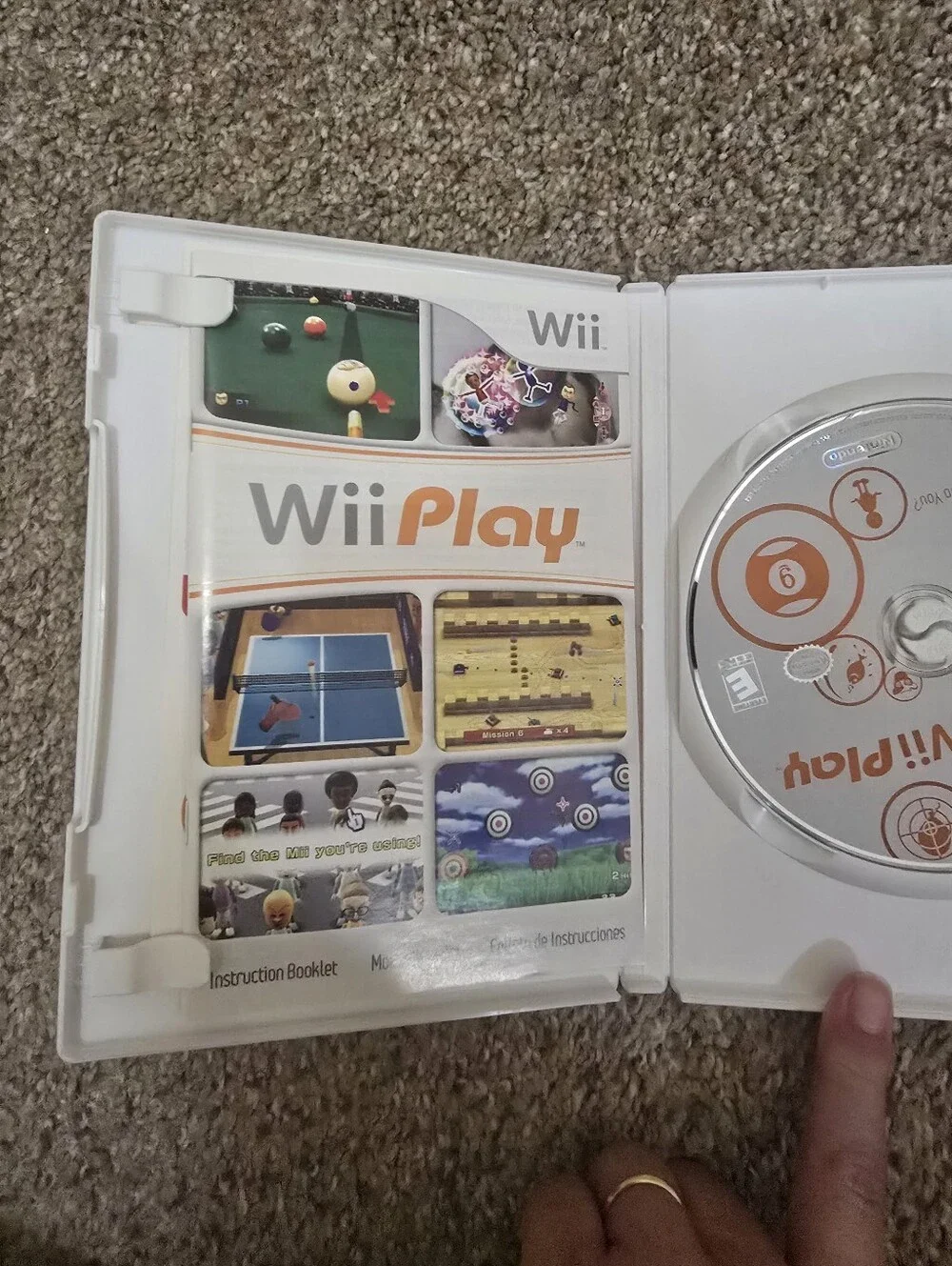 Nintendo box insert